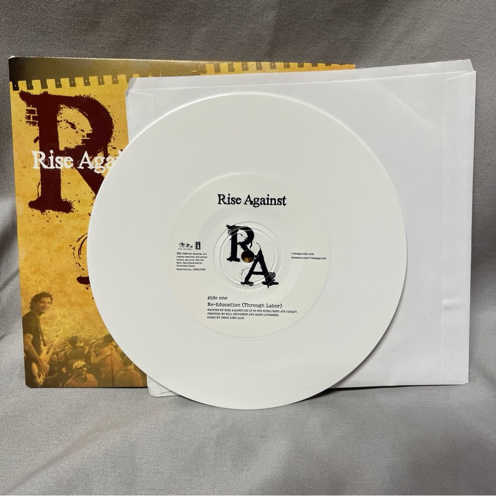 45RPM, RISE AGAINST ' RE-EDUCATION'THOUGH LABOR' NM ' ROCK ' PROMO - Picture 5 of 6